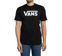 Vans Hombre Camiseta con Logo Clásico, Black/White, XS