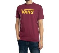 Vans Hombre Camiseta Gráfica con Logotipo Clásico, Burgundy/Spicy, L