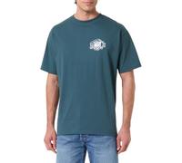 Vans Hombre Camiseta Gráfica Hot Lines Back, Black