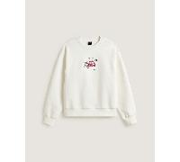 Vans - I'm not well-behaved Crewneck, Hombre, Blanco, Talla: M