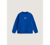 Vans - Jersey con cuello redondo Food Spot para niños (8-14 anos), Azul, Talla: XL