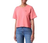 Vans Little Drop V SS Crop tee-B Camiseta, Pink, XL para Mujer