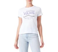 Vans Lokkit Crew - Camiseta para Mujer, Blanco, XL