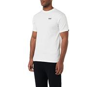 Vans Camiseta Mini Script para Hombre, Blanco, M