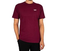 Vans Mini Script Camiseta Hombre, Burgundy, S