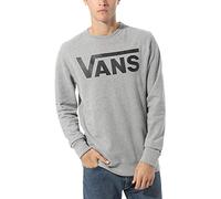 Vans MN Classic Crew II Sudadera, Gris (Cement Heather-Black Ady), S para Hombre