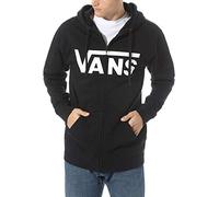 Vans MN Classic Zip Hoodie II Sweatshirt, Negro (Black-White Y28), S Men's