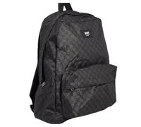 VANS Mochila a cuadros escolar con cremallera old skool checkerboard 2.0 última edición 2025, Negro y gris., talla unica