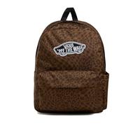 Vans Mochila con Estampado de Leopardo, Diseño Off The Wall, Marrón