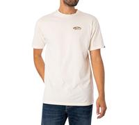 Vans Off The Wall Block Fill SS Crew tee-b Camiseta, Blanco, S para Hombre