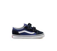Vans Old School Valcanised - Zapatillas de lona para niños unisex, Azul, 24