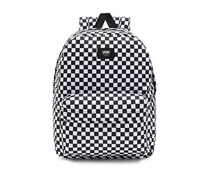 Vans Old Skool Check Backpack, Mochila Unisex Adulto, Blanco Y Negro, Talla única