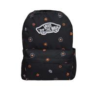 Vans Old Skool Class - Mochila en caja para mujer y niña, diseño de flores, color negro, Negro, Talla única
