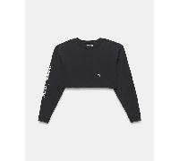 Vans - OTW Homme Girls LS Crop Tshirt Washed Black, Mujer, Negro, Talla: L