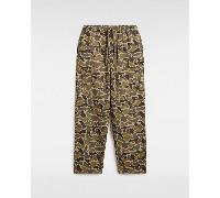 Vans - Pantalones cargo Range de corte holgado y tiro caído con cinturilla elástica, Hombre, Marrón, Talla: M
