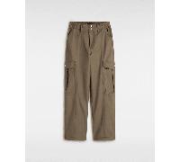 Vans - Pantalones de lona Sidewalk, Mujer, Marrón, Talla: L