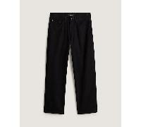 Vans - Pantalones recyos de talle medio Check-5, Mujer, Negro, Talla: 23