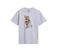 Vans Peace Oso tee SS Crew-B Camiseta, Grey, 8 años Unisex Niños