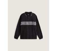 Vans - Polo de manga larga Medford Checkerboard, Hombre, Negro, Talla: XXL