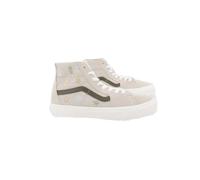 Vans Sk8 Hi Beige con Flores Bordadas - Zapatillas Deporte Mujer