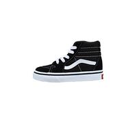 Vans SK8 Hi - Zapatos para niños pequeños, Talla 9, Color Negro y Blanco, Black, 9 UK Child