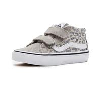 Vans Sk8-mid Reissue V unisex para niños pequeños, Leopardo gris con purpurina, 11 Little Kid