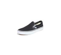 Vans Slip-on - Zapatillas bajas clásicas Canvas para adultos, suela blanca de zapato negro, 45 EU
