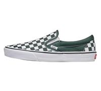 Vans Sneaker Classic Slip-On Checkerboard - Escarabajo (Verde, Tamaño del calzado EU, Adulto, Hombre, Numero, Medio, 42)