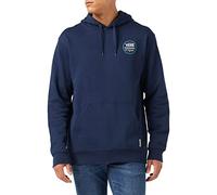Vans Stackton Circle Po Sudadera con Capucha, Azul a Cuadros, L para Hombre