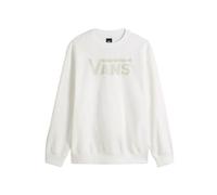 Vans Sudadera clásica Crew-b para Hombre, Blanco, M