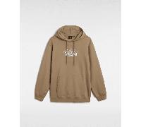 Vans - Sudadera con capucha de corte holgado Global Line, Hombre, Beis, Talla: XXL