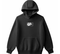 Vans Sudadera con capucha de felpa. Talla L. Color Negro