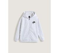 Vans - Sudadera con capucha y cremallera By Blocked Box de niños (8-14 años), Gris, Talla: L