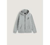 Vans - Sudadera con capucha y cremallera Dumpster Raccoon de niños (8-14 años), Gris, Talla: S