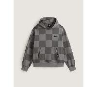 Vans - Sudadera con capucha y logotipo Stretch Checkerboard, Hombre, Gris, Talla: L