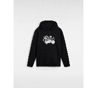 Vans - Sudadera con capucha y sin cierre de niños Burnout (8-14 años), Negro, Talla: XL