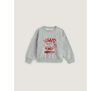 Vans - Sudadera con cuello redondo Hot Dawg de niños (2-8 años), Gris, Talla: 3-4A