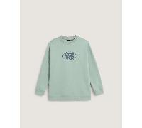 Vans - Sudadera de cuello redondo Classic Oval de niños (8-14 años), Azul, Talla: M