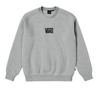 Vans - Sudadera elástica con logotipo y cuello redondo de niños (8-14 años), Gris, Talla: L