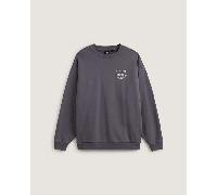 Vans - Sudadera de cuello redondo extragrande Café Vans, Hombre, Gris, Talla: XS