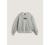 Vans - Sudadera de cuello redondo Upworn Retro, Mujer, Gris, Talla: XL