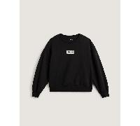 Vans - Sudadera de cuello redondo Upworn Retro, Mujer, Negro, Talla: XXS