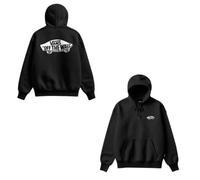 Sudadera vans double standard pullove black/white hombre L