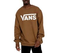 Vans Sudadera de Hombre de Manga Larga Modelo Classic Crew II, Tejido 100% Algodón, Cuello Redondo Cuello Redondo Ajuste Regular, Dobladillo acanalado en Mangas y Fondo, Color Sepia