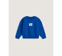 Vans - Sudadera elástica con logotipo y cuello redondo de niños (2-8 años), Azul, Talla: 4-5A