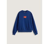 Vans - Sudadera elástica de cuello redondo con logotipo, Hombre, Azul, Talla: XXL