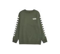 VANS Sudadera 'EXPOSITION CHECK II' oliva / negro / blanco, Talla 164-176