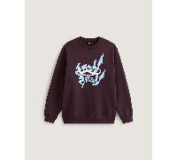 Vans - Sudadera holgada Mirror V, Hombre, Azul, Talla: XS