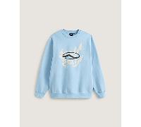 Vans - Sudadera holgada Mirror V, Hombre, Azul, Talla: XXL