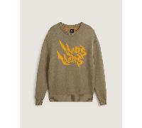 Vans - Sudadera Raw Instinct, Hombre, Beis, Talla: S